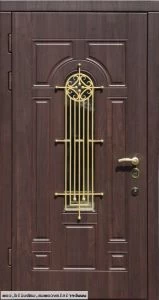 Дверь с кованными элементами DZ627